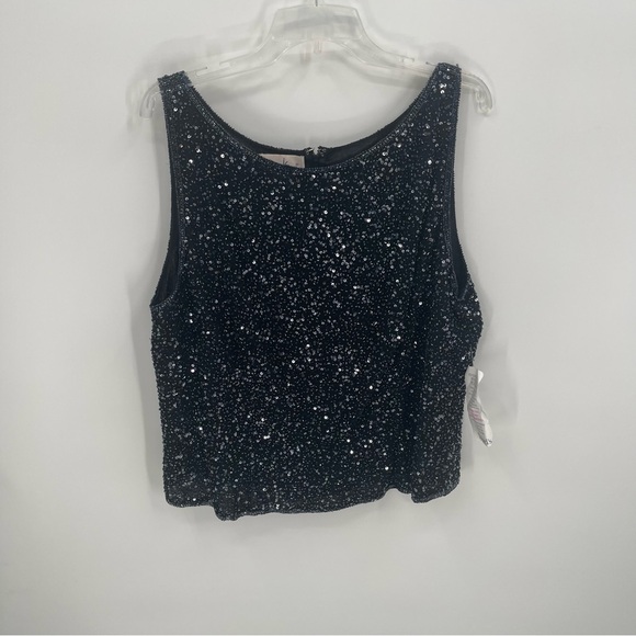 Laurence Kazar Black Sequin Blouse - Picture 8 of 8